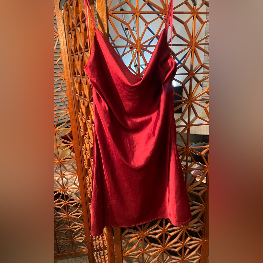 Satin slip dress
